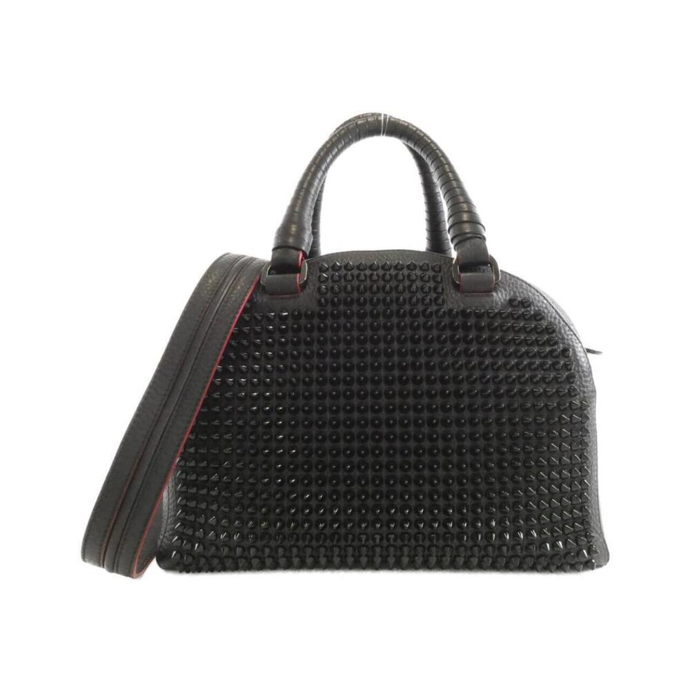 Christian Louboutin Panettone Spiked Convertible Satchel black leather